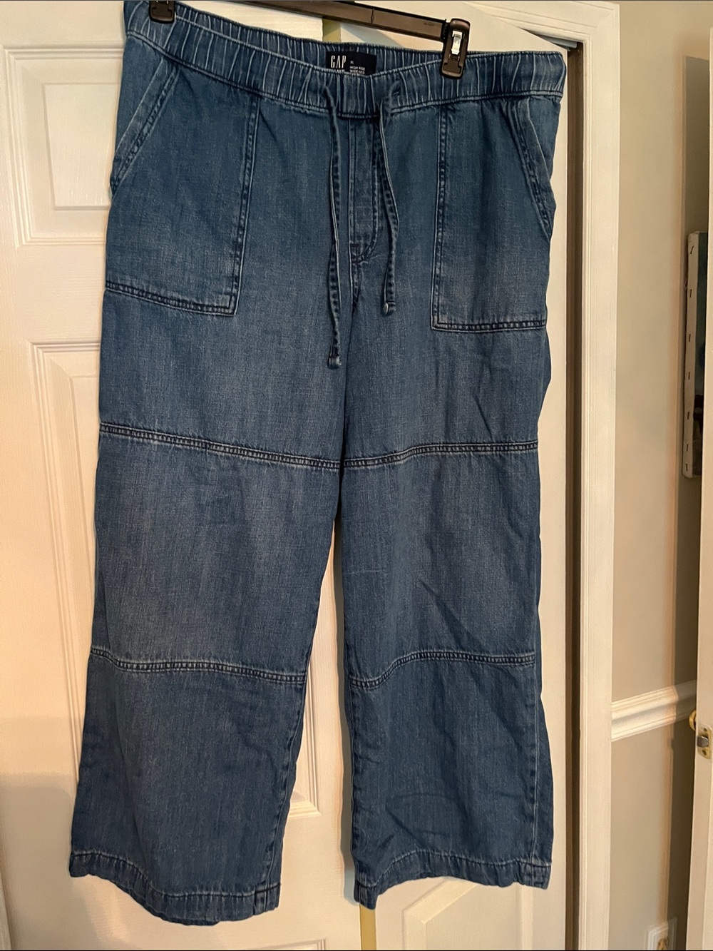 GAP factory Medium Blue Relaxed Drawstring Jeans